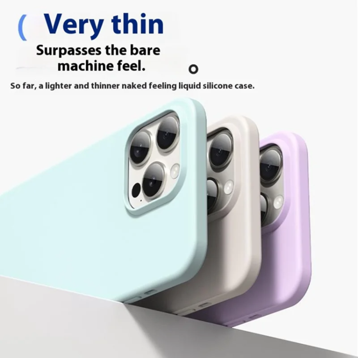 A-One Brand - iPhone 15 Pro Mobilskal Ultra Thin Silikon - Dreamy Lila