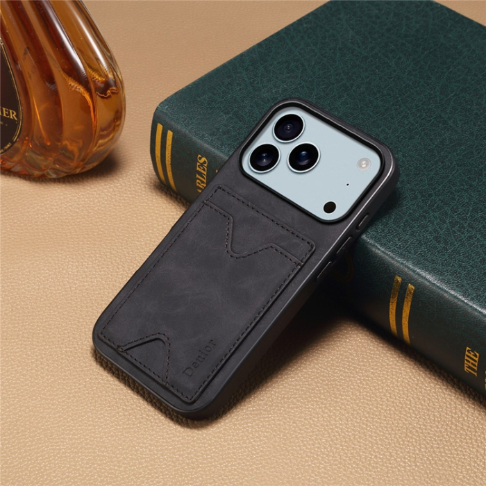 DENIOR - DENIOR iPhone 17 Pro Max Mobilskal Kickstand Korthållare