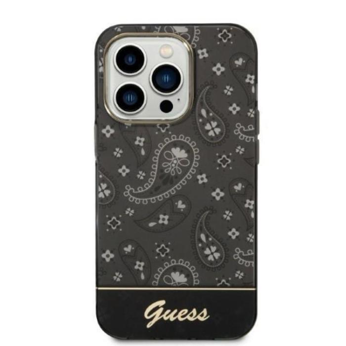 UTGATT1 - GUESS iPhone 14 Pro Skal Bandana Paisley - Svart