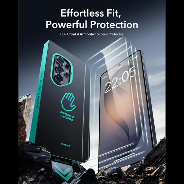 ESR - [2-Pack] ESR Härdat Glas Skärmskydd För Galaxy S26 Ultra Ultrafit Armorite
