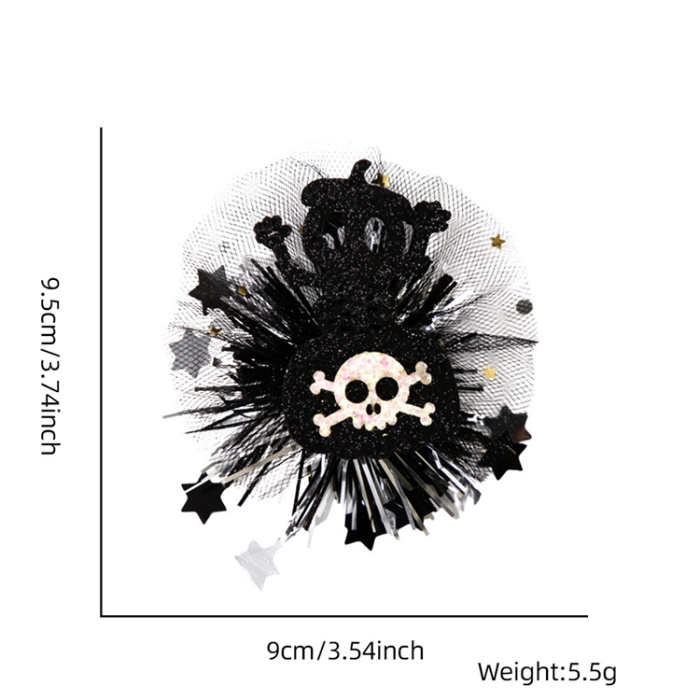 OEM - 5Pcs Halloween Costume Hårspännen Nät - Skull Candy Bag