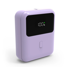 QUALO - Qualo Powerbank 10000 mAh Med Led 20W - Lila