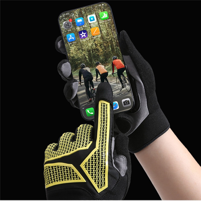 HUNTRANGE - HUNTRANGE Touchvantar Handskar (2 Pack) Cykel Helfinger B2318 - Gul