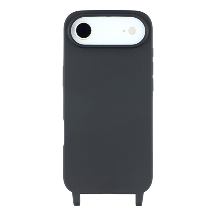 A-One Brand - iPhone 17 Air Mobilskal TPU med Hål för Rem - Svart