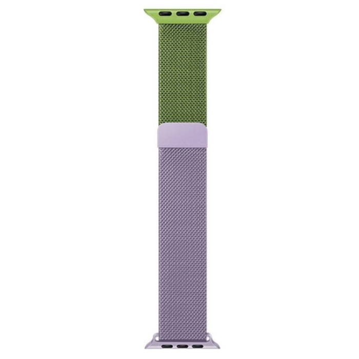 Beline - Beline Apple Watch (38/40/41mm) Arm0band Steel - Grön/Lila