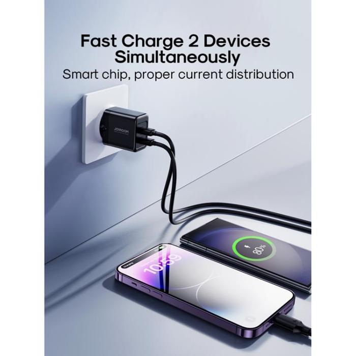 Joyroom - Joyroom Nätladdare 2xUSB-A 12W 2.4A - Svart