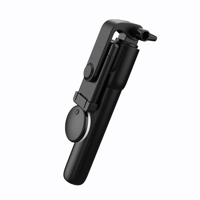 OEM - Selfie Stick WH1YXS Telescopic Tripod 1m med Rund Lampa Svart