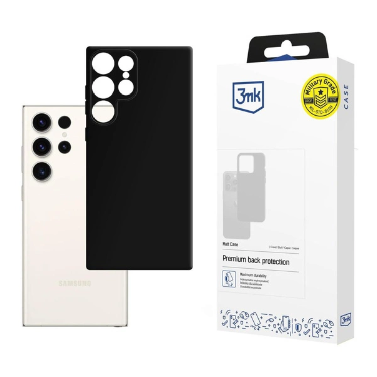 3MK Mobilskal till Galaxy S25 Ultra Matt - Svart | 2353 | AlltMobil