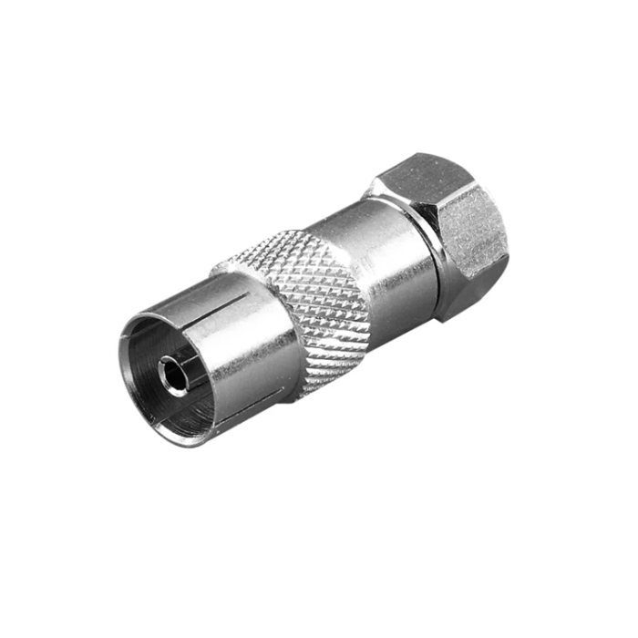 UTGATT1 - Vivanco Antenn Adapter F Hona kontakt - Silver