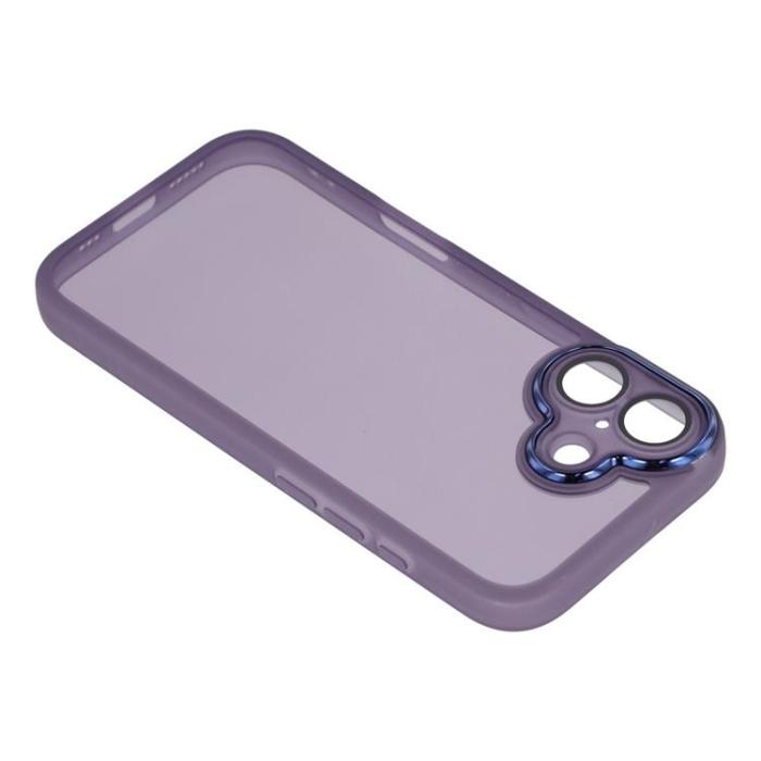 A-One Brand - iPhone 17 Mobilskal Electroplated Kameraram - Transparent Lila