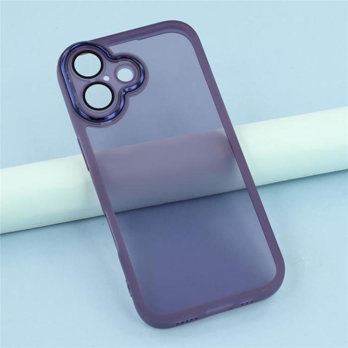 A-One Brand - iPhone 17 Mobilskal Electroplated Kameraram - Transparent Lila