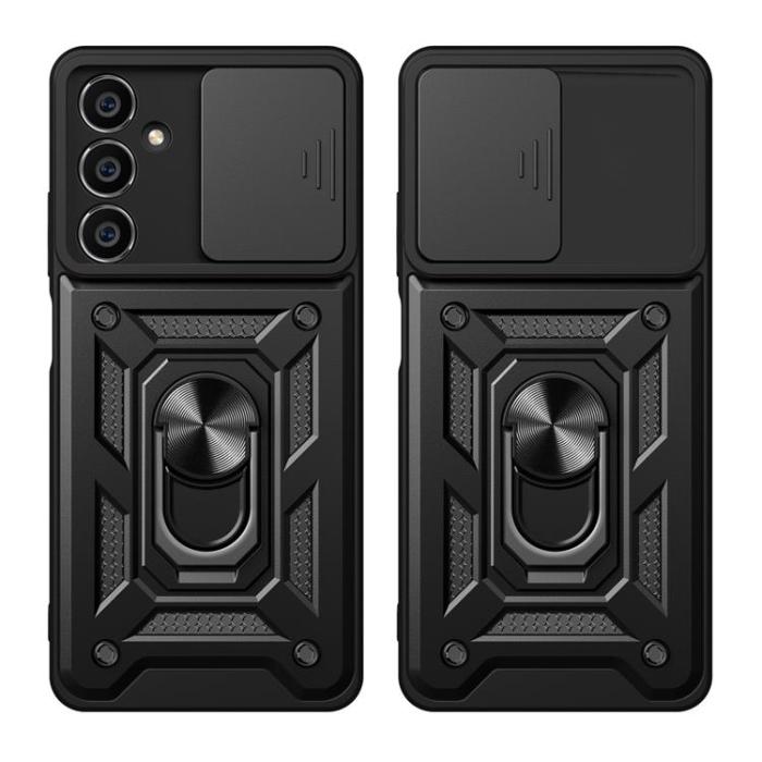 OEM - Galaxy M54 Mobilskal Hybrid Armor Camshield - Svart