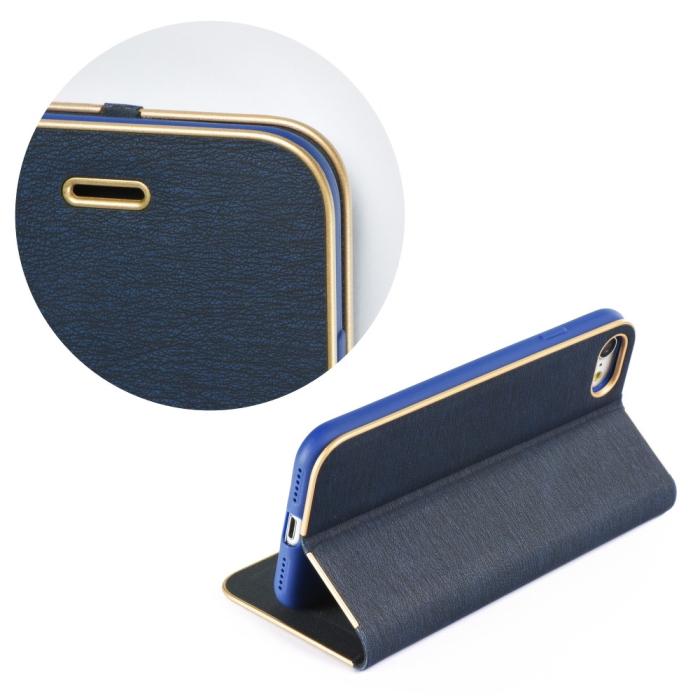 OEM - Forcell LUNA Guld fodral till Samsung Galaxy J5 2017 navy Blå
