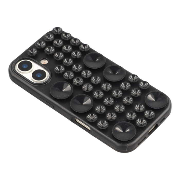 A-One Brand - iPhone 16 Mobilskal Sugkopp Silikon med Tygfoder