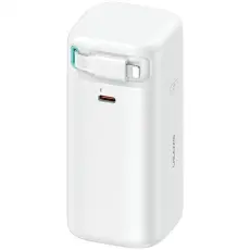USAMS - USAMS Powerbank 18000mAh 45W Med Lightning Kabel Retractable - Vit