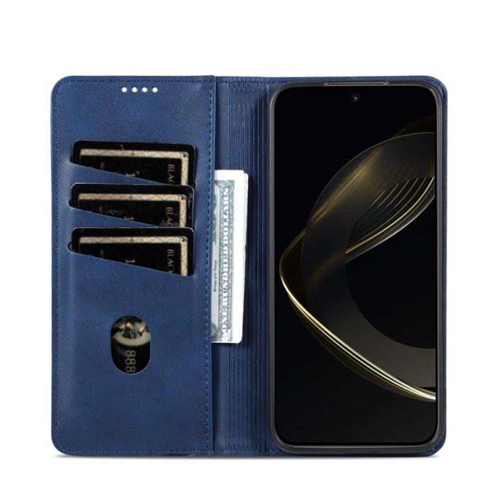 OEM - AZNS Samsung Galaxy S26 Plånboksfodral Konstläder - Blå