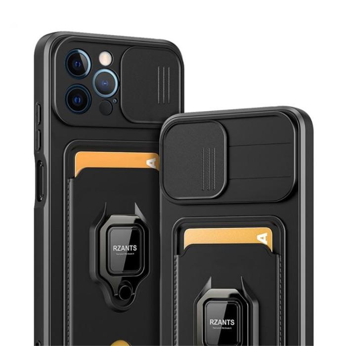 Rzants - Rzants iPhone 14 Plus Skal Ring Korthållare - Blå
