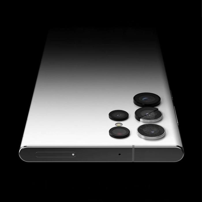 UTGATT5 - Ringke Kamera Linsram Härdat glas Galaxy S22 Ultra - Silver