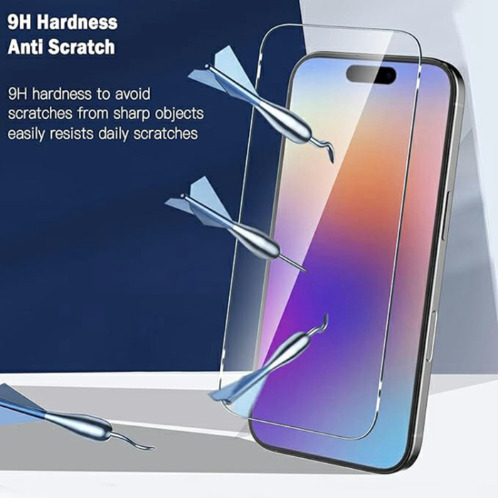 A-One Brand - iPhone 17 Pro Mobilskal TPU med Härdat Glas - Clear