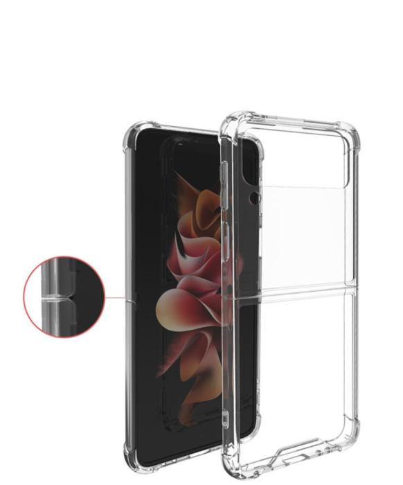 A-One Brand - Shock-Proof TPU Skal Samsung Galaxy Z Flip 3 - Clear