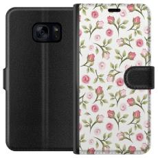 iSecrets - Pl&aring;nboksfodral till Samsung Galaxy S7 med Blommigt