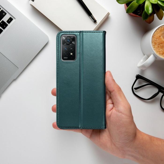 OEM - Xiaomi Redmi A1 Plånboksfodral Smart Magneto - Mörkgrön