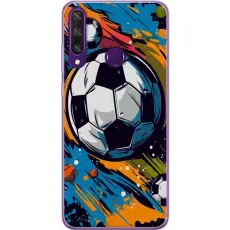 Gustaf - Mobilskal till Huawei Y6p med Fotbollar