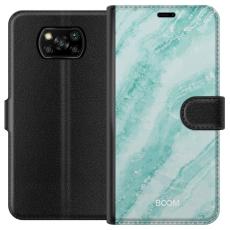 Gustaf - Pl&aring;nboksfodral till Xiaomi Poco X3 NFC med Mint Marble