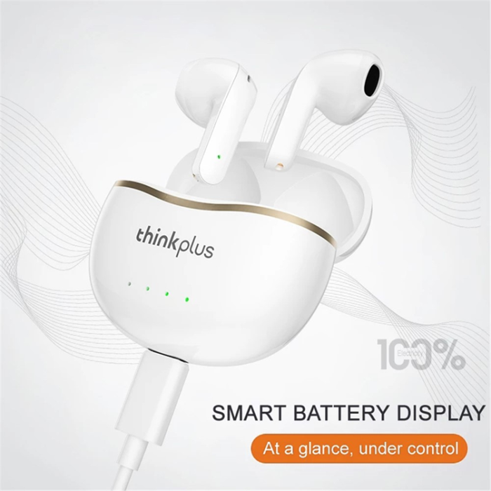 Lenovo - LENOVO TWS Trådlösa Bluetooth-Hörlurar In-ear Thinkplus X16 - Svart