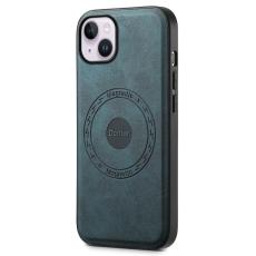 DENIOR - DENIOR A11 iPhone 14 Plus Fodral Retro PU+PC+TPU Bl&aring;