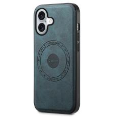 DENIOR - DENIOR A11 iPhone 16 Fodral Konstl&auml;der Bl&aring;