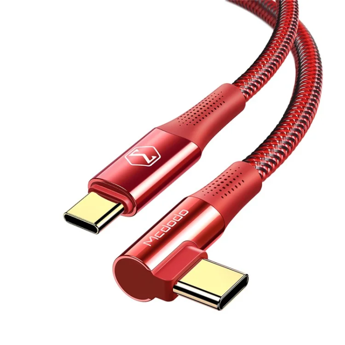 MCDODO - MCDODO USB-C - USB-C 100W Kabel 1.2M CA-832 - Röd