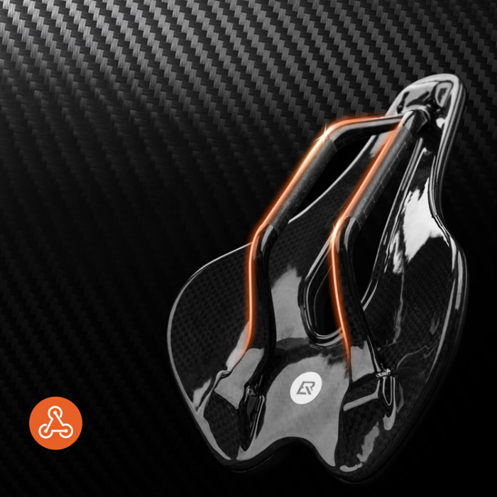 Rockbros - Rockbros Anatomisk 3D-Vattentät Cykelsadel LF0214 - Svart