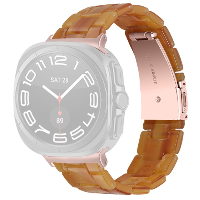 A-One Brand - Galaxy Watch 8/8 Classic (40/44/46mm) Armband Vattentät Acrylic - Caramel