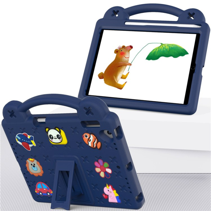 A-One Brand - iPad Air 2 (2014)/Air (2013) Skal EVA Kickstand Shockproof - Mörkblå