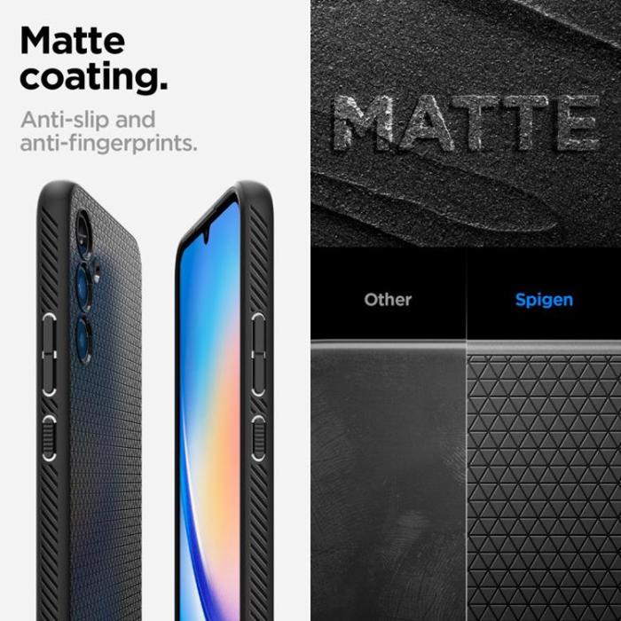 Spigen - Spigen Galaxy A54 5G Mobilskal Liquid Air - Matte Svart