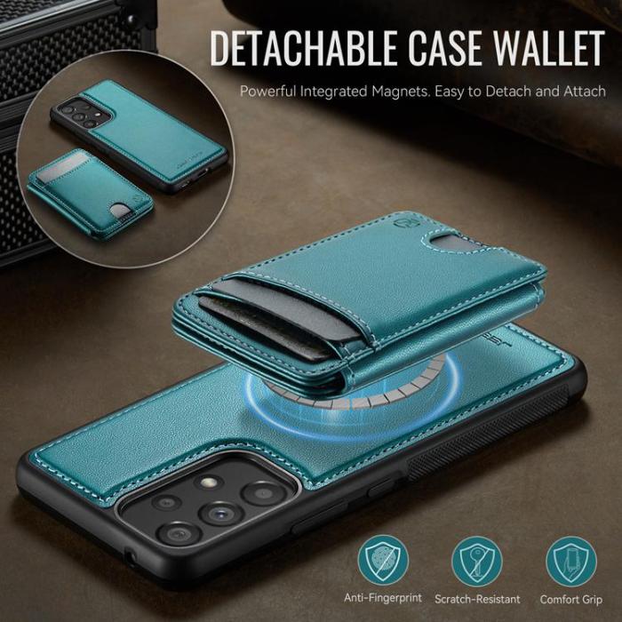 OEM - JEEHOOD Samsung Galaxy A53 5G Mobilskal KonstLäder - Blå