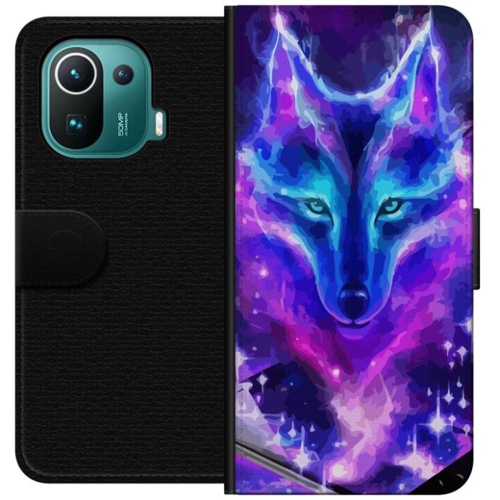 iSecrets - Plånboksfodral till Xiaomi Mi 11 Pro med Neon Varg