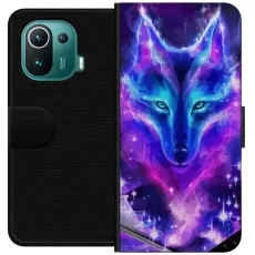 Gustaf - Pl&aring;nboksfodral till Xiaomi Mi 11 Pro med Neon Varg