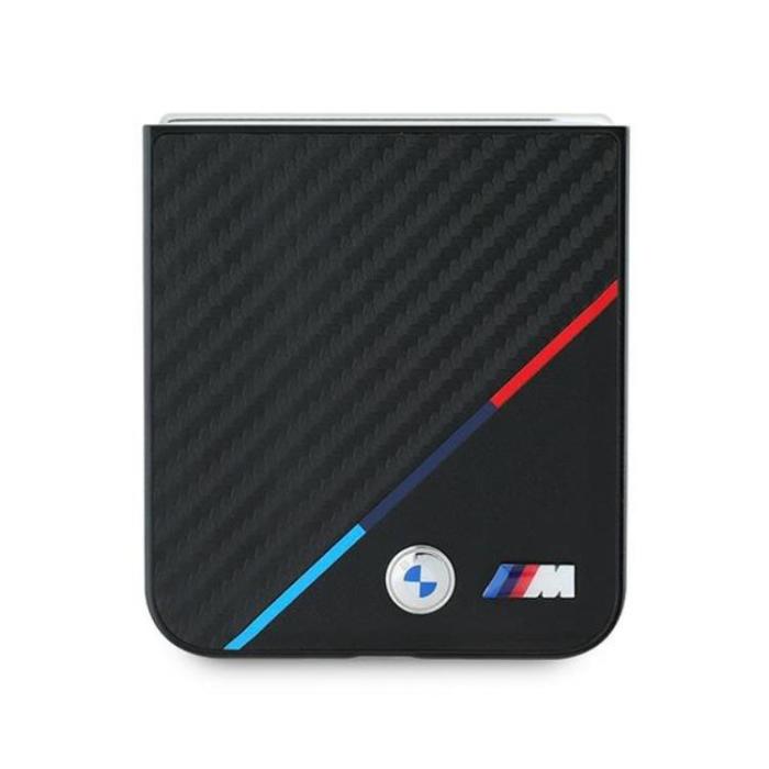 BMW - BMW Galaxy Z Flip 6 Mobilskal Carbon Tricolor - Svart