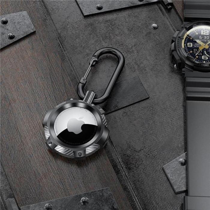 Tech-Protect - Apple Airtag Skal TPU Carbon - Svart