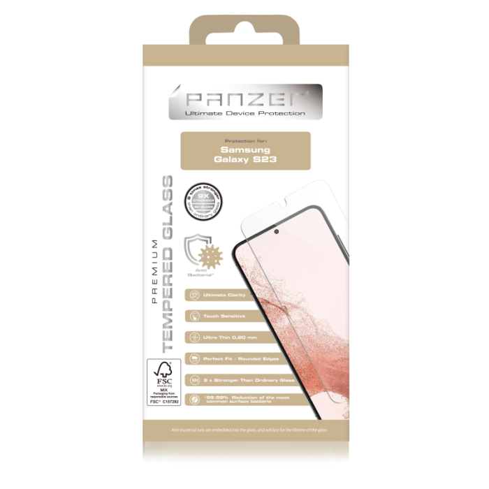 UTGATT1 - Panzer Galaxy S23 Härdat glas