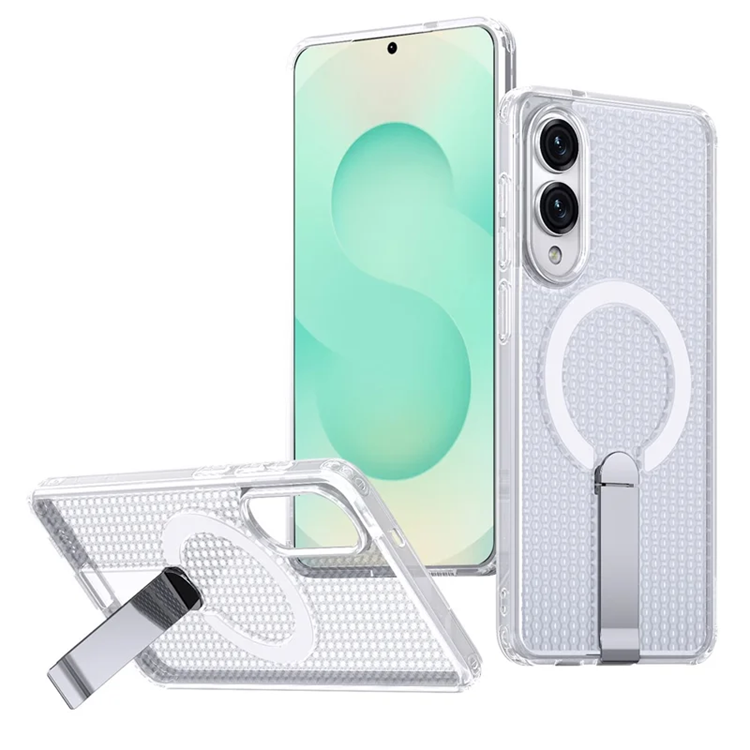 Mobilskal till Galaxy S25 Edge Magsafe Grid Texture (Transparent) | 2353 | AlltMobil