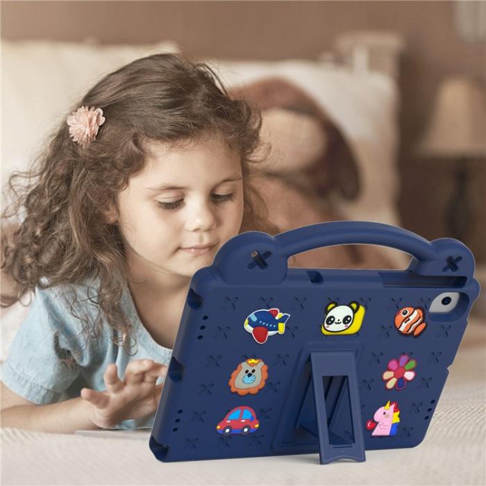A-One Brand - Galaxy Tab A8 10.5 (2021) Skal EVA Shockproof Kickstand - Marinblå