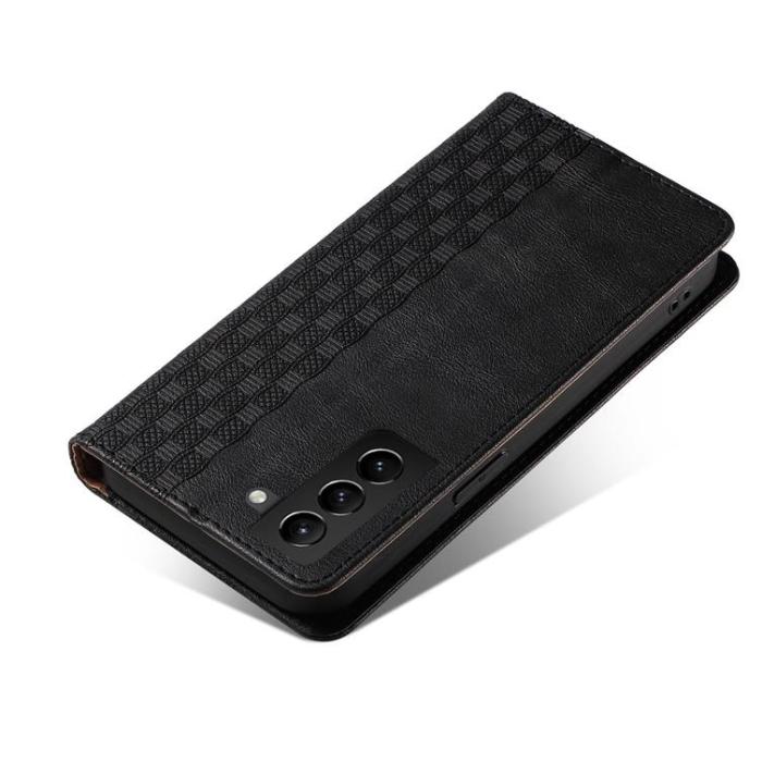 OEM - Galaxy S22 Plus Plånboksfodral Magnet Strap - Svart