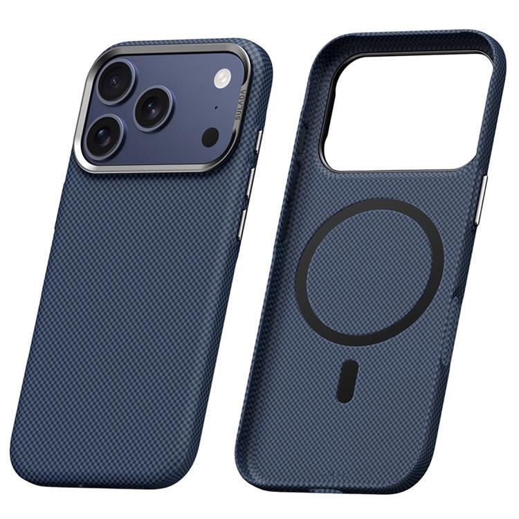 SULADA Mobilskal till iPhone 17 Pro Max MagSafe Grid Texture - Blå (Titanblå) | 2353 | AlltMobil