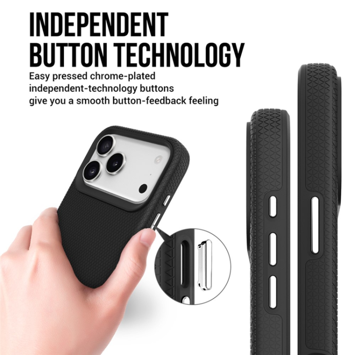 A-One Brand - iPhone 17 Pro Max Mobilskal MagSafe Protective TPU+PC - Svart
