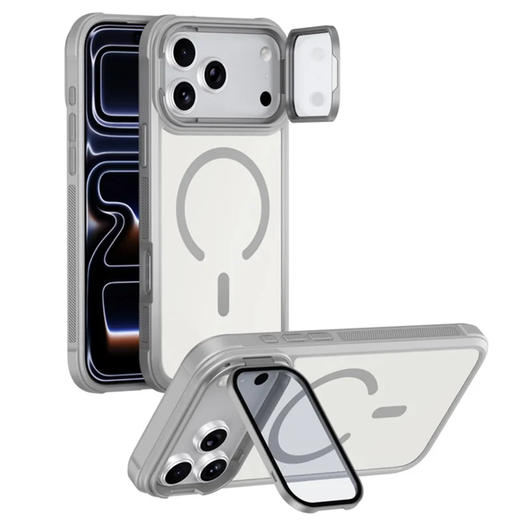 iPhone 17 Pro Mobilskal Magsafe med Linsskyddsstöd - Grå (Grå) | 2353 | AlltMobil