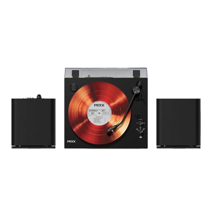 MIXX - MIXX Vinylskivspelare System 5 Stereo Inkl Högtalare Svart