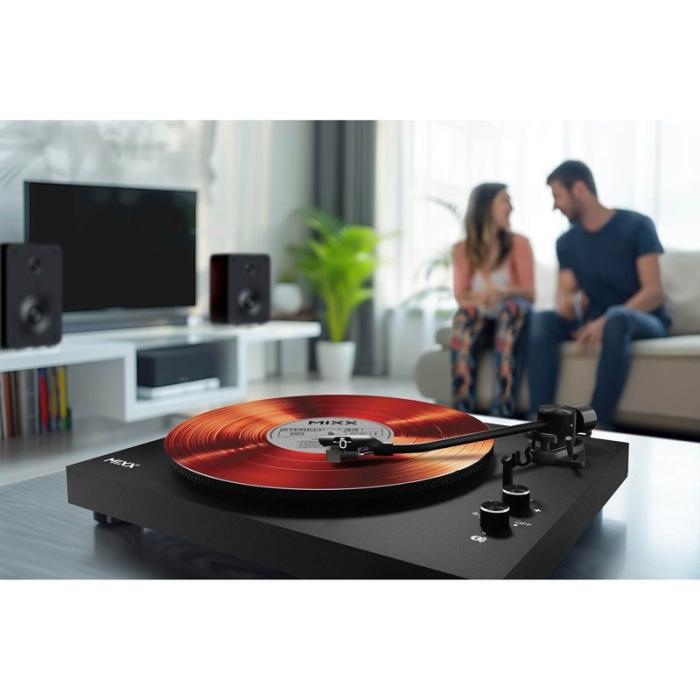 MIXX - MIXX Vinylskivspelare System 5 Stereo Inkl Högtalare Svart